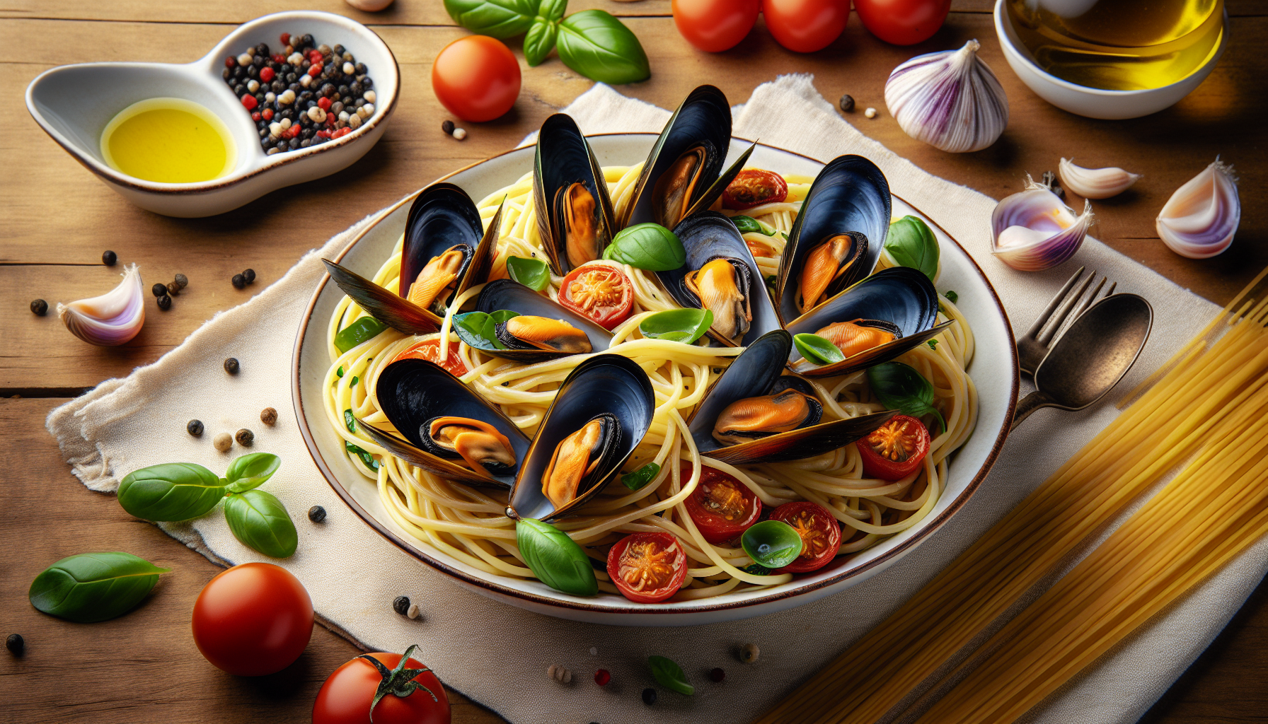 Spaghetti con cozze